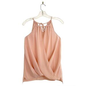 Amanda Uprichard 100% Silk wrap keyhole top